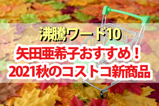 【2021年秋版】矢田亜希子おすすめコストコ新商品BEST9【沸騰ワード10】