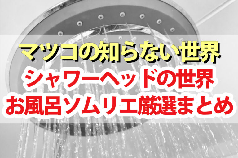 【マツコの知らない世界】シャワーヘッドの世界！お風呂ソムリエ松永武が厳選