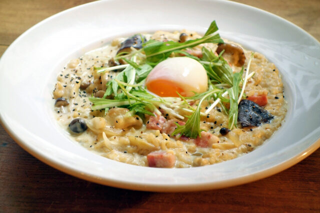 【ヒルナンデス】オヤボナーラリゾット(親子丼カルボナーラ風リゾット)9分レシピ 後藤祐輔シェフ超時短料理