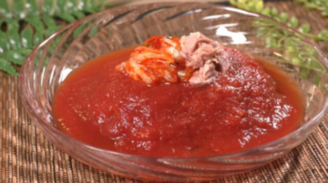【サタプラ】真っ赤な冷やし中華のレシピ(トマト缶×キムチ)冷やし麺アレンジレシピ