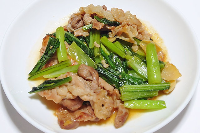 【きょうの料理】小松菜と豚のあったかあえのレシピ 髙城順子さんの中華風おかず