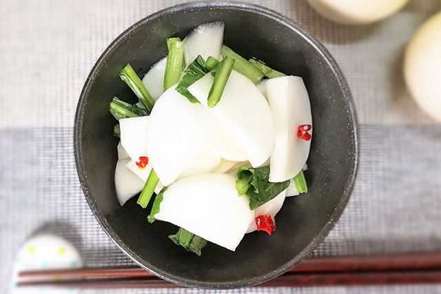 【きょうの料理】かぶのラー油和えのレシピ 本田明子さん野菜の新レシピ