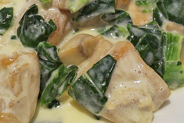 【相葉マナブ】ほうれん草と鶏肉のクリームソースのレシピ 千葉県袖ケ浦市のほうれん草農家直伝