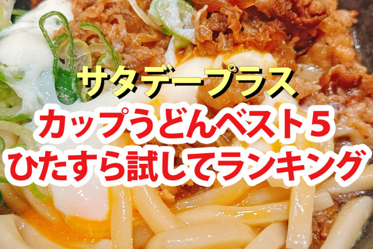 【サタプラ】カップうどんひたすら試してランキングBEST5【サタデープラス】