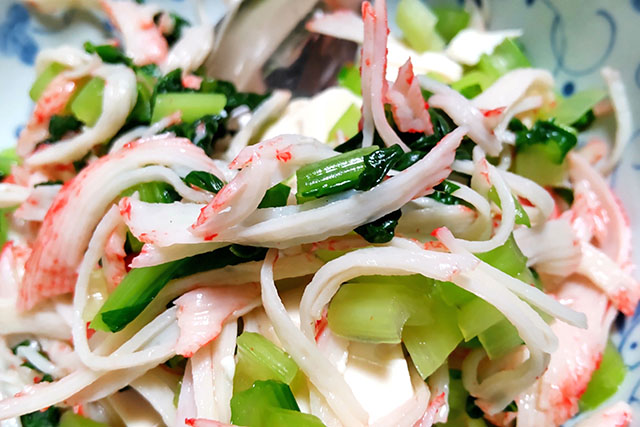 【きょうの料理】アスパラガスとかにかまのくずし豆腐和えのレシピ 杉本節子さんのおばんざい春おかず