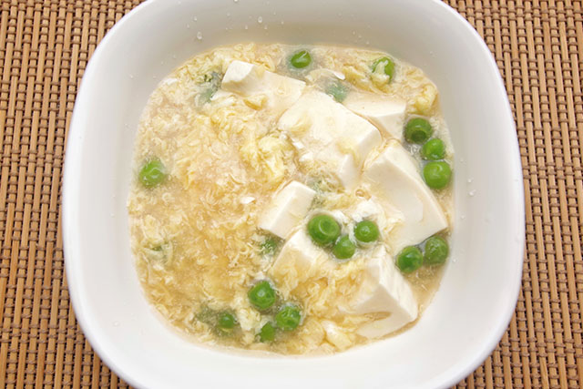 【DAIGOも台所】豆腐とグリンピースの煮込みのレシピ 桜えびがアクセント