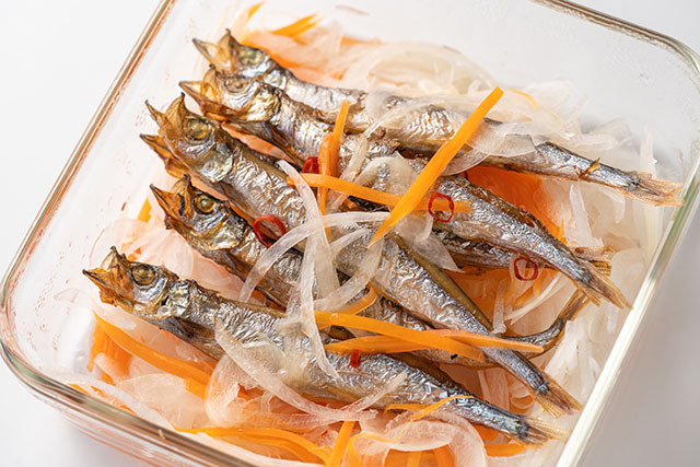 【ヒルナンデス】ししゃもの南蛮漬けのレシピ(電子レンジ常備菜)堀江ひろ子・さわこさん直伝