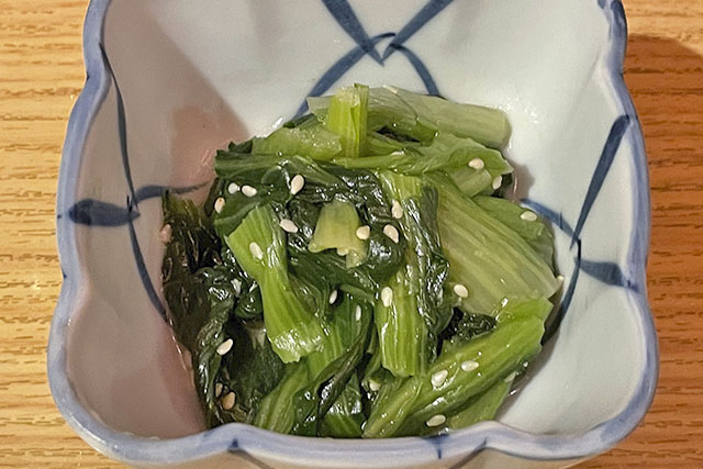 【きょうの料理】小松菜と海苔のナムルのレシピ 栗原心平さんのワクワクごちそう