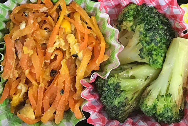 【DAIGOも台所】にんじんしりしり＆ブロッコリーのゴマ和えのレシピ(電子レンジ)山本ゆりさんのお弁当に合う簡単料理