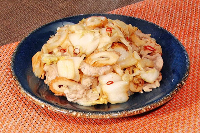 【DayDay】豚新香炒めのレシピ(白菜漬け)亜希のざっくりキッチン