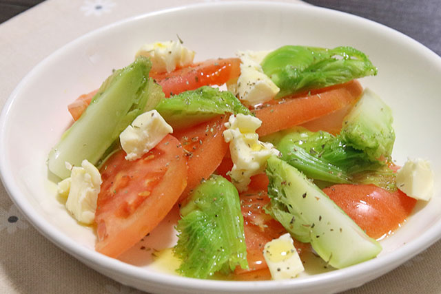 【相葉マナブ】ザーサイのカプレーゼ風のレシピ 千葉県館山市のザーサイ農家直伝