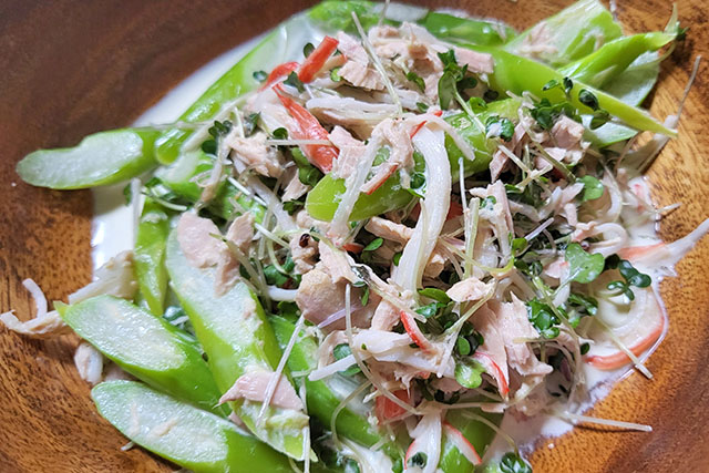 【きょうの料理】アスパラのサラダかにクリームソースのレシピ 髙城順子さんの初夏ごはん