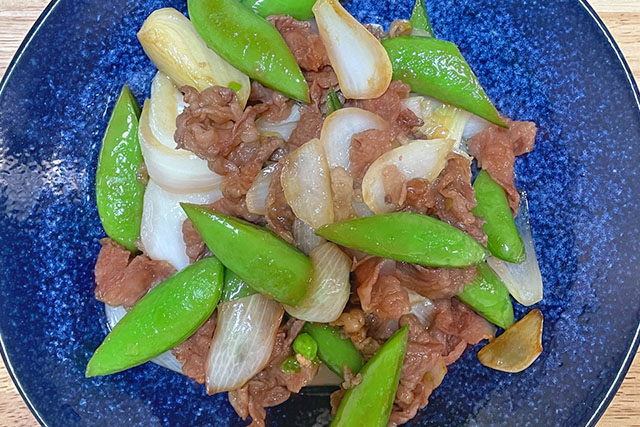 【きょうの料理】スナップえんどうと牛肉のオイスターソース炒めのレシピ 髙城順子さんの初夏ごはん