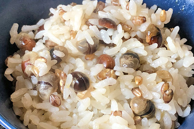 【ZIP】煎り大豆ご飯のレシピ 簡単炊き込みご飯アレンジ料理
