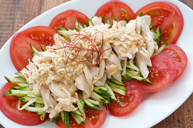 【あさイチ】蒸し鶏豆乳ごまだれのレシピ(中元千鶴)朝イチみんなゴハンだよ