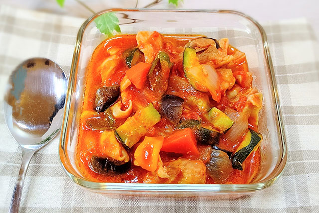 【ヒルナンデス】無加水ラタトゥイユのレシピ(電子レンジ常備菜)樋口直哉・純子さん直伝