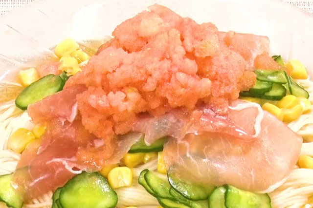 【ホンマでっかTV】凍りトマトのぶっかけそうめんのレシピ 重信初江さん直伝