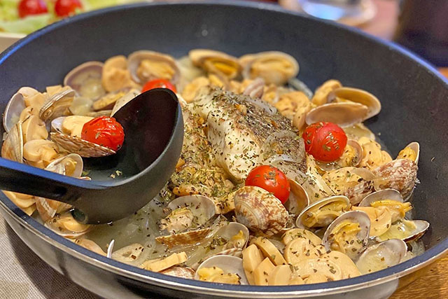 【きょうの料理】あじの干物のアクアパッツァのレシピ きじまりゅうたさんワンパン料理