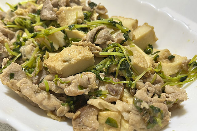 【きょうの料理】豚しゃぶ豆腐豆苗のアボカドナムルのレシピ 市瀬悦子さん豚肉料理