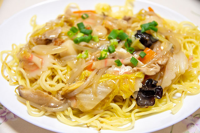 【きょうの料理】チキンスープのあんかけ焼きそばのレシピ 栗原はるみのキッチン日和