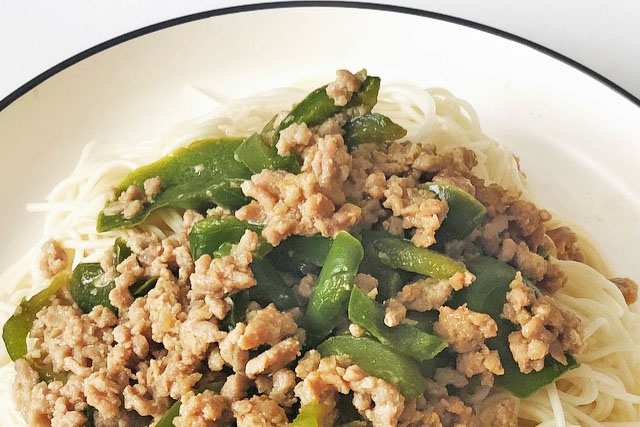 【きょうの料理】ひき肉とピーマンの梅コチュ麺のレシピ ワタナベマキさん豚肉料理