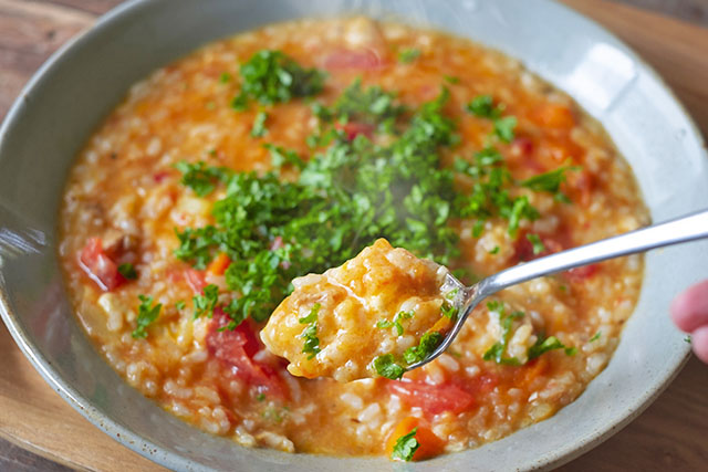 【きょうの料理】ナポリソースでチーズリゾット風のレシピ 大宮勝雄シェフ直伝