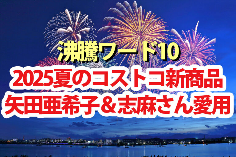 【2025年7月版】矢田亜希子＆志麻さんおすすめコストコ夏の新商品まとめ【沸騰ワード10】