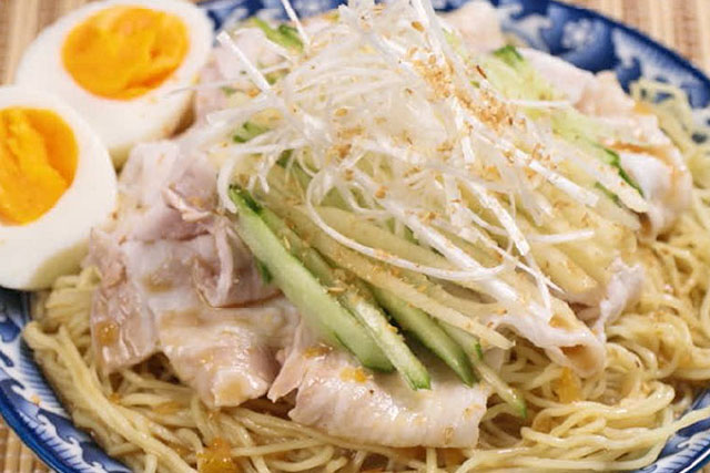 【ラヴィット】ピリ辛豚しゃぶ冷やし中華のレシピ うだまんさん夏の冷やし麺料理