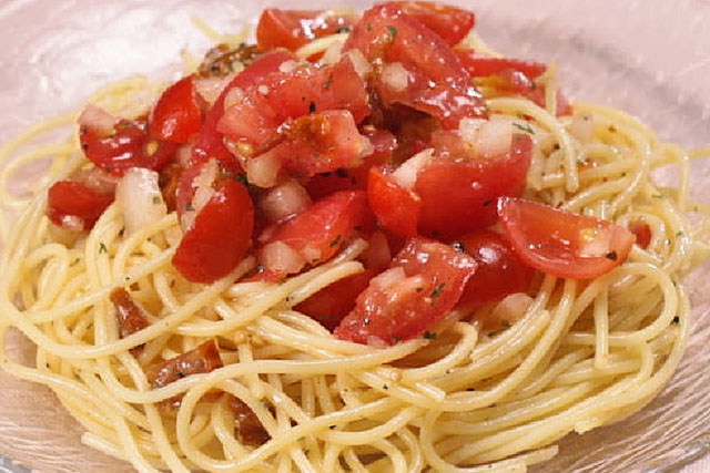 【ラヴィット】3種のトマト冷製パスタのレシピ 中村仁美さん夏の冷やし麺料理