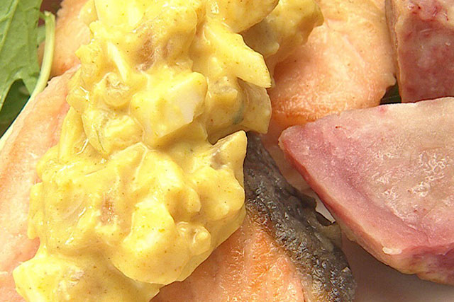 【ウワサのお客さま】サーモンとタロイモのカレータルタルのレシピ(7月18日)レジェンド寮母の村野明子さんラグビー飯料理