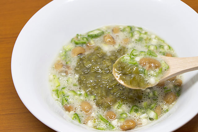 【ZIP】ほうれん草のネバネバ和えのレシピ 夏バテ対策ヌメ活レシピ