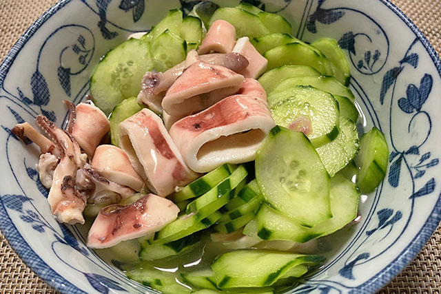 【きょうの料理】きゅうりとわかめといかの酢の物のレシピ 横山タカ子さん直伝きゅうり料理