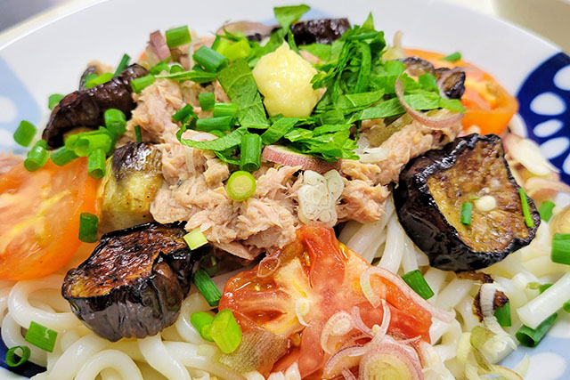 【きょうの料理】焼きなすとみょうがのイタリアンうどんのレシピ 日高良実シェフ夏の麺