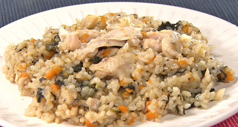【ZIP】ピラフ風炊き込みご飯のレシピ カロパ飯ダイエット料理