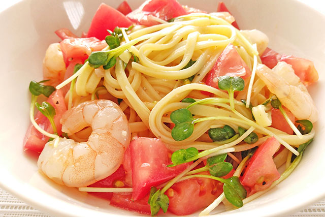 【あさイチ】えびとトマトの冷製パスタのレシピ(濱崎龍一)朝イチみんなゴハンだよ