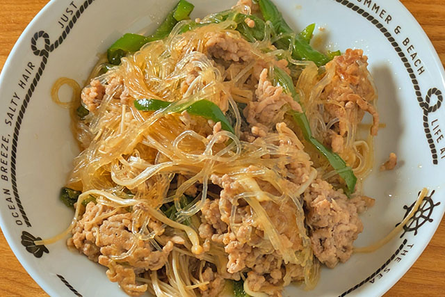 【DAIGOも台所】豚ミンチの酸辣炒めのレシピ 豚ひき肉と春雨で