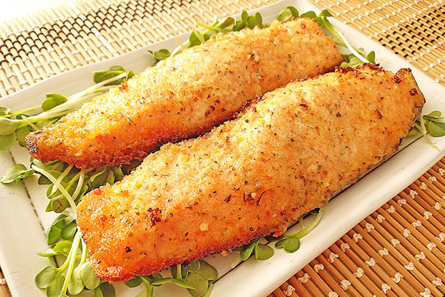 【DAIGOも台所】サーモンの挟み揚げのレシピ チーズとバジルがアクセント
