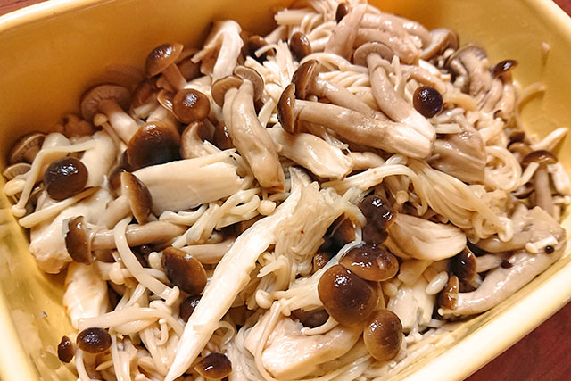 【きょうの料理】ミックスきのこのレシピ(電子レンジ)石原洋子さんお守り常備菜