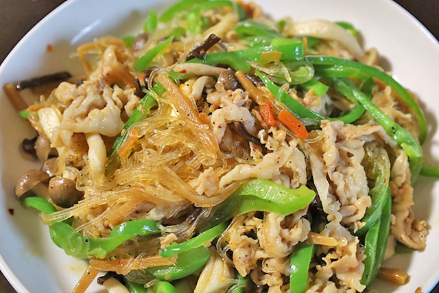 【DAIGOも台所】春雨と豚肉の山椒煮のレシピ 春雨使い切り料理