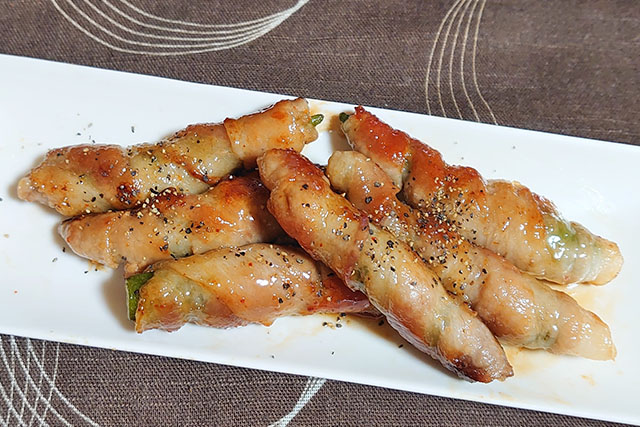 【相葉マナブ】オクラのぐるぐる豚巻きのレシピ 神奈川県横浜市のオクラ農家直伝