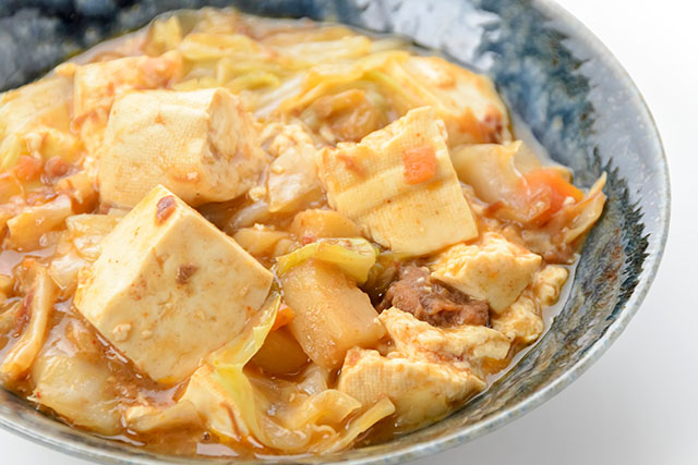 【every】豆腐とキャベツの甘辛炒めのレシピ(だけメシ)材料2つで簡単＆時短料理