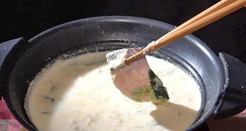 【ZIP】ごま豆乳鍋のレシピ 最強豆乳料理