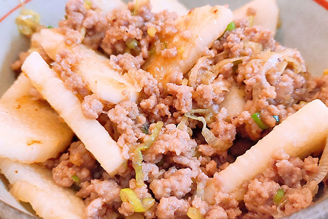 【あさイチ】長芋とひき肉のレンチン重ね蒸しのレシピ(重信初江)朝イチみんなゴハンだよ