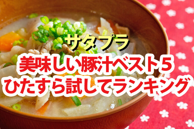 【サタプラ】豚汁ひたすら試してランキング2025ベスト5