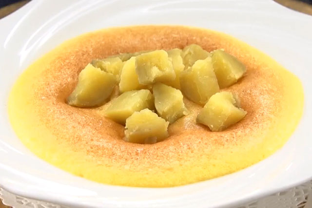 【相葉マナブ】さつまいものサバイヨンソースのレシピ 鎧塚俊彦シェフさつまいもスイーツ