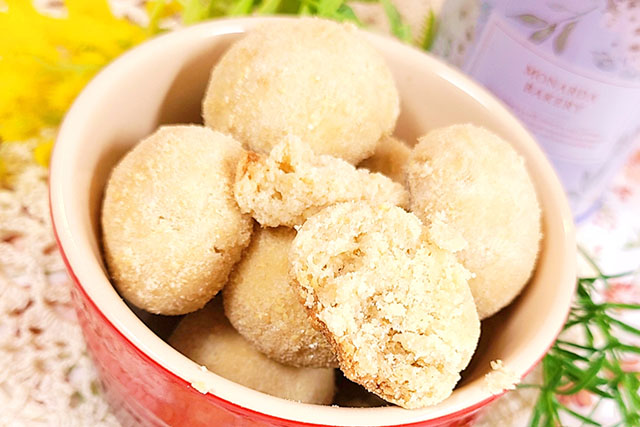 【きょうの料理】きな粉のスノーボールクッキーのレシピ かのうかおりさんきなこスイーツ