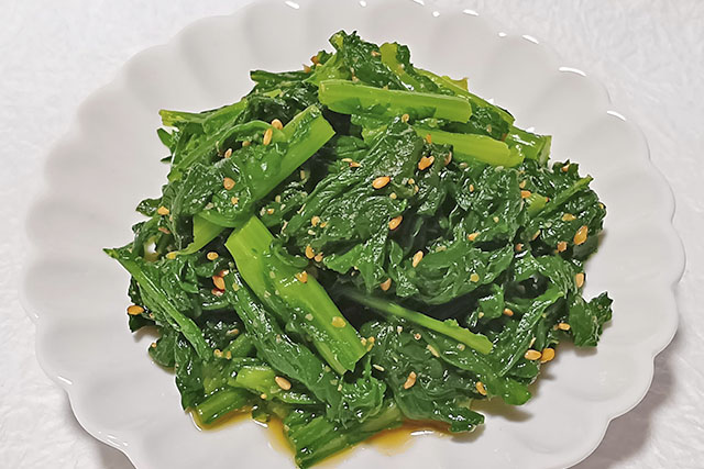 【あさイチ】春菊の和え物のレシピ(牛尾理恵)朝イチみんなゴハンだよ