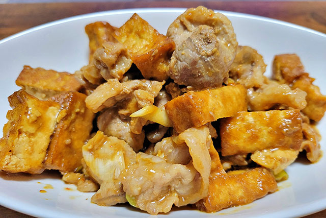【DAIGOも台所】豚肉と厚揚げの炒め物のレシピ オイスターソースで中華風
