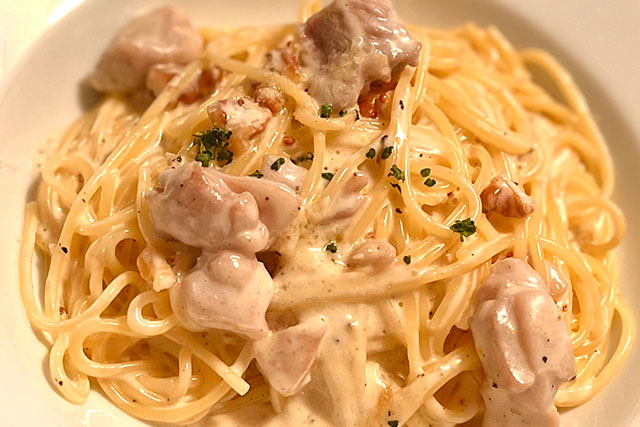 【DAIGOも台所】鶏のクリームパスタのレシピ 柚子胡椒がアクセント