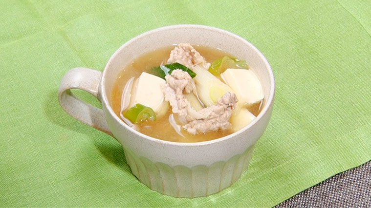 【DayDay】洋風味噌スープのレシピ(電子レンジ)寺田心のひらめきレシピ